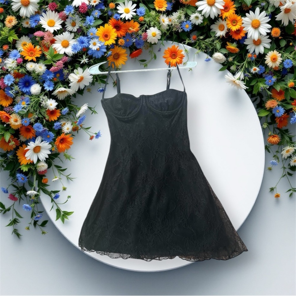 We wore what Elegant Black Mini Dress size 2 - Picture 2 of 2